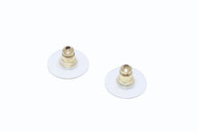 Load image into Gallery viewer, 極美品 CHANEL シャネル ハートココマーク ピアス 重量約7.2g B24V刻印 GP メタル ゴールド ブラック 両耳用 中古 4b011948