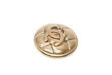 Load image into Gallery viewer, CHANEL シャネル VINTAGE ヴィンテージ ココマーク イヤリング 重量約17.6g GP メタル ゴールド ボタン型 美品 中古 4b011951