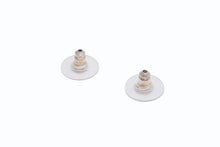 Load image into Gallery viewer, 極美品 CHANEL シャネル ココマーク ピアス 重量約6.8g B24K刻印 メタル ラインストーン シルバー クリア 両耳用 中古 4b011964