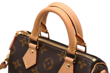 Load image into Gallery viewer, 新品同様 LOUIS VUITTON ルイヴィトン ナノスピーディ ハンドバッグ 2WAYバッグ M81085 モノグラム 中古 4b011994