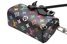 Load image into Gallery viewer, 新品同様 LOUIS VUITTON ルイヴィトン ナノスピーディ 村上隆 マルチカラー ブラック 2WAYバッグ M13406 PVC レザー 中古 4b011995
