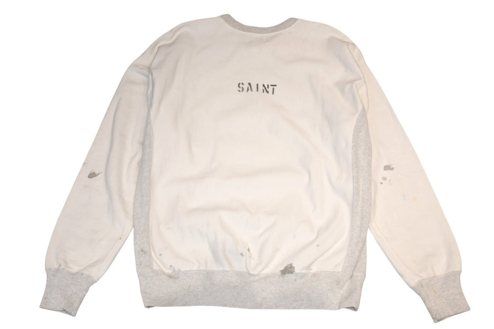 SAINT MICHAEL セントマイケル 22SS カレッジスウェットシャツ SM-S22-0000-039 サイズ L 良品 中古4b012001