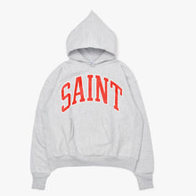 Load image into Gallery viewer, Saint Michael セント マイケル Arch Saint hoodie アーチ セント フーディ― SM-A23-0000-031 カラー グレー サイズL 美品 中古 4b012004