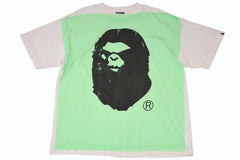 極美品 SAINT MICHAEL セントマイケル BAPE SS TEE 半袖Ｔシャツ SM-HR1-0000-C34 サイズL グリーン 中古 4b012015