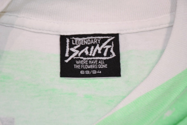 極美品 SAINT MICHAEL セントマイケル BAPE SS TEE 半袖Ｔシャツ SM-HR1-0000-C34 サイズL グリーン 中古 4b012015