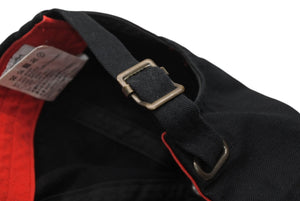 SAINT MICHAEL セントマイケル WAR ワー キャップ SM-A21-0000-043 コットン ブラック ONE SIZE 美品 中古 4b012036