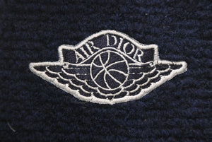 新品未使用 DIOR ディオール NIKE JORDAN BRAND AIR DIOR ナイキ ジョーダンブランド エアディオール カシミヤ リストバンド ネイビー 033M901AT456 中古 4b012057