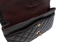 Load image into Gallery viewer, 極美品 CHANEL シャネル マトラッセ 25cm Wフラップ チェーンショルダーバッグ 15番台 ラムスキン ブラック ゴールド金具 中古 4b012063
