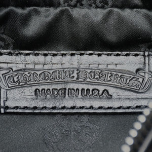 新品未使用 CHROME HEARTS クロムハーツ HOBO スクロール ショルダーバッグ ブラック レザー 中古 4b012068