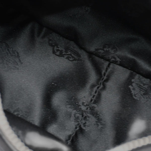 新品未使用 CHROME HEARTS クロムハーツ HOBO スクロール ショルダーバッグ ブラック レザー 中古 4b012068