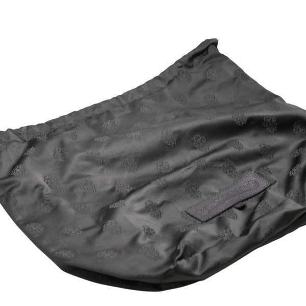 新品未使用 CHROME HEARTS クロムハーツ HOBO スクロール ショルダーバッグ ブラック レザー 中古 4b012068