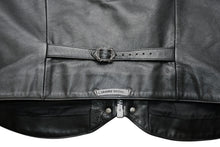 Load image into Gallery viewer, 極美品 CHROME HEARTS クロムハーツ ラージクロス レザーベスト サイズXL クロスボールボタン ブラック 中古 4b012072