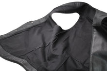 Load image into Gallery viewer, 極美品 CHROME HEARTS クロムハーツ ラージクロス レザーベスト サイズXL クロスボールボタン ブラック 中古 4b012072