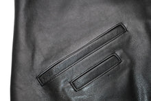 Load image into Gallery viewer, 極美品 CHROME HEARTS クロムハーツ ラージクロス レザーベスト サイズXL クロスボールボタン ブラック 中古 4b012072