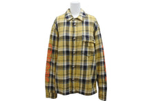 Load image into Gallery viewer, CHROME HEARTS クロムハーツ WORKN JNKYD PLD シャツジャケット サイズM クロスボールボタン チェック柄 美品 中古 4b012074