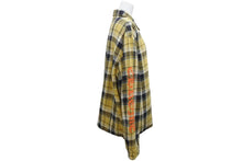 Load image into Gallery viewer, CHROME HEARTS クロムハーツ WORKN JNKYD PLD シャツジャケット サイズM クロスボールボタン チェック柄 美品 中古 4b012074