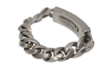Load image into Gallery viewer, 極美品 CHROME HEARTS クロムハーツ ID FLORAL CRS フローラルクロス IDブレスレット 重量約110.5g クラシックチェーン 11リンク 中古 4b012076