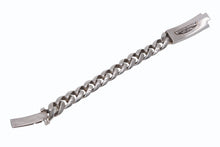 Load image into Gallery viewer, 極美品 CHROME HEARTS クロムハーツ ID FLORAL CRS フローラルクロス IDブレスレット 重量約121.4g クラシックチェーン 13リンク 中古 4b012077