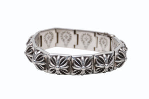 CHROME HEARTS クロムハーツ PYRAMID PLS LNK ピラミッドプラスリンク ブレスレット 重量約115.8g シルバ−925 11リンク 美品 中古 4b012078