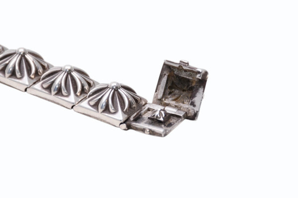 CHROME HEARTS クロムハーツ PYRAMID PLS LNK ピラミッドプラスリンク ブレスレット 重量約115.8g シルバ−925 11リンク 美品 中古 4b012078