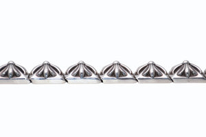 CHROME HEARTS クロムハーツ PYRAMID PLS LNK ピラミッドプラスリンク ブレスレット 重量約115.8g シルバ−925 11リンク 美品 中古 4b012078