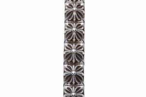 CHROME HEARTS クロムハーツ PYRAMID PLS LNK ピラミッドプラスリンク ブレスレット 重量約115.8g シルバ−925 11リンク 美品 中古 4b012078