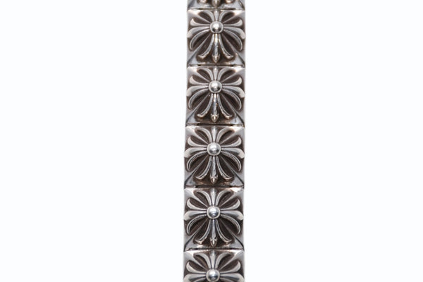 CHROME HEARTS クロムハーツ PYRAMID PLS LNK ピラミッドプラスリンク ブレスレット 重量約115.8g シルバ−925 11リンク 美品 中古 4b012078