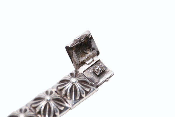 CHROME HEARTS クロムハーツ PYRAMID PLS LNK ピラミッドプラスリンク ブレスレット 重量約115.8g シルバ−925 11リンク 美品 中古 4b012078