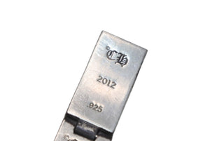CHROME HEARTS クロムハーツ PYRAMID PLS LNK 3/8 ピラミッド プラスリンク ブレスレット 重量約67.6g 19リンク シルバー925 美品 中古 4b012081