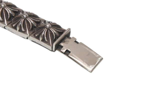 CHROME HEARTS クロムハーツ PYRAMID PLS LNK 3/8 ピラミッド プラスリンク ブレスレット 重量約67.6g 19リンク シルバー925 美品 中古 4b012081