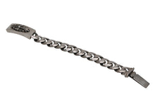 Load image into Gallery viewer, 極美品 CHROME HEARTS クロムハーツ ID FLORAL CRS フローラルクロス IDブレスレット 重量約121.4g クラシックチェーン 13リンク 中古 4b012083