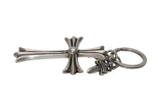 Load image into Gallery viewer, CHROME HEARTS クロムハーツ CH CRS LG &amp; No5 DGGR ラージクロス #5ダガー キーリング 重量約54.5g 美品 中古 4b012090