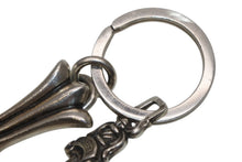 Load image into Gallery viewer, CHROME HEARTS クロムハーツ CH CRS LG &amp; No5 DGGR ラージクロス #5ダガー キーリング 重量約54.5g 美品 中古 4b012090
