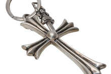 Load image into Gallery viewer, CHROME HEARTS クロムハーツ CH CRS LG &amp; No5 DGGR ラージクロス #5ダガー キーリング 重量約54.5g 美品 中古 4b012090