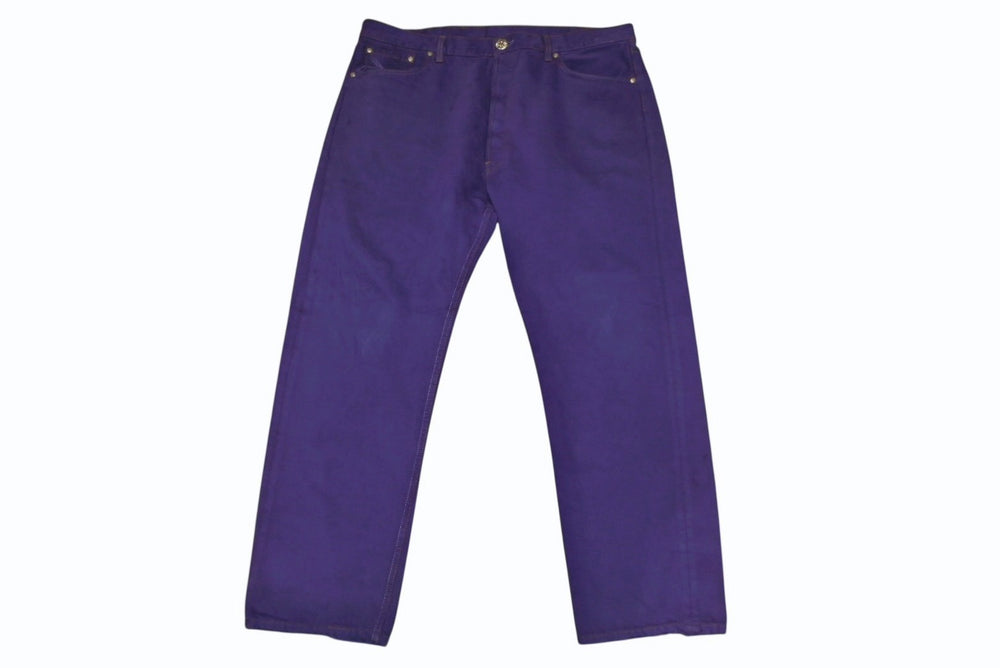 CHROME HEARTS LEVI'S Levi's Denim Pants Size 38 Cross Ball Purple Cotton Silver 925 Good Condition Used 4b012094
