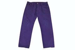 CHROME HEARTS クロムハーツ LEVI'S リーバイス デニムパンツ サイズ38 クロスボール パープル コットン シルバ−925 美品 中古 4b012094