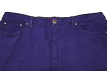 Load image into Gallery viewer, CHROME HEARTS クロムハーツ LEVI'S リーバイス デニムパンツ サイズ38 クロスボール パープル コットン シルバ−925 美品 中古 4b012094