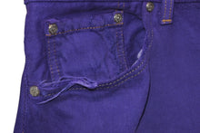 Load image into Gallery viewer, CHROME HEARTS クロムハーツ LEVI'S リーバイス デニムパンツ サイズ38 クロスボール パープル コットン シルバ−925 美品 中古 4b012094