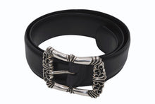 Load image into Gallery viewer, 極美品 CHROME HEARTS クロムハーツ クラシックフィリグリーOTJ ベルト 1.5 シルバー925 レザー ブラック サイズ36 中古 4b012096