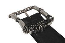 Load image into Gallery viewer, 極美品 CHROME HEARTS クロムハーツ クラシックフィリグリーOTJ ベルト 1.5 シルバー925 レザー ブラック サイズ36 中古 4b012096
