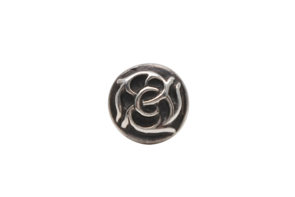 CHROME HEARTS Floral Stud Earrings Silver 925 Accessories 1.3g Accessories Good Condition Used 4b012114