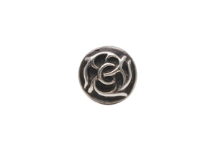 CHROME HEARTS クロムハーツ フローラル スタッド ピアス シルバー925 アクセサリー 1.3g 小物 美品 中古 4b012114