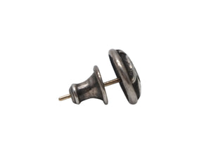 CHROME HEARTS クロムハーツ フローラル スタッド ピアス シルバー925 アクセサリー 1.3g 小物 美品 中古 4b012114