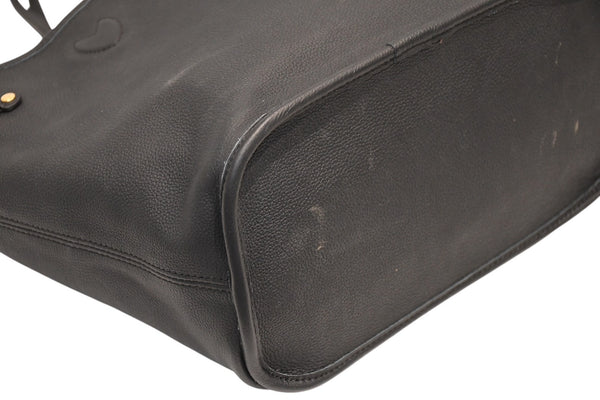 新品同様品 LOUIS VUITTON ルイ ヴィトン ネヴァーフル インサイドアウトMM リバーシブル トートバッグ M11946 ブラック ブラウン カーフスキン ゴールド金具 中古 4b012122