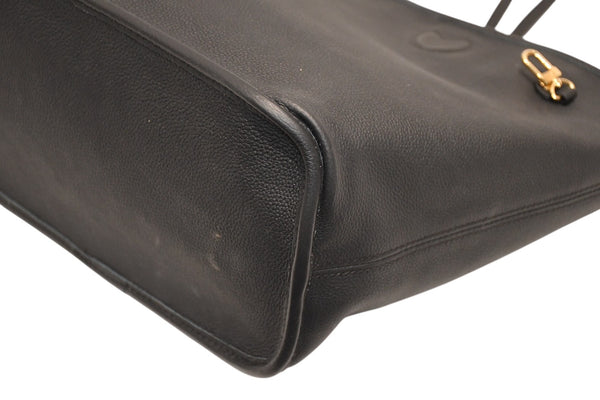 新品同様品 LOUIS VUITTON ルイ ヴィトン ネヴァーフル インサイドアウトMM リバーシブル トートバッグ M11946 ブラック ブラウン カーフスキン ゴールド金具 中古 4b012122
