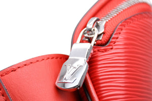 LOUIS VUITTON×Supreme ルイヴィトン×シュプリーム 17AW ボディバッグ バムバッグPM M53418 エピレザー レッド 美品 中古 4b012124