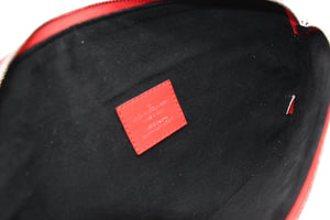 LOUIS VUITTON×Supreme ルイヴィトン×シュプリーム 17AW ボディバッグ バムバッグPM M53418 エピレザー レッド 美品 中古 4b012124