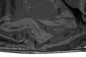 VERSACE ヴェルサーチ ヴィンテージ ムートン レザー ベスト ブラック 美品 中古 4b012160