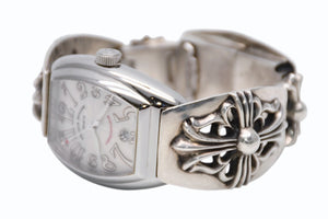 極美品 激レア CHROME HEARTS×フランクミュラー クロムハーツ 時計 8002SC コンキスタドール ウォッチブレス 中古 4b012172