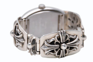 極美品 激レア CHROME HEARTS×フランクミュラー クロムハーツ 時計 8002SC コンキスタドール ウォッチブレス 中古 4b012172